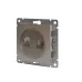 Розетка компьютерная+телефонная UNIVersal серия Афина, с/у, 1А, RJ45, RJ12, шампань (еврослот), механизм