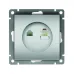 Розетка компьютерная+телефонная UNIVersal серия Афина, с/у, 1А, RJ45, RJ12, серебро (еврослот), механизм Розетка компьютерная+телефонная UNIVersal серия Афина, с/у, 1А, RJ45, RJ12, серебро (еврослот), механизм