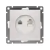 Розетка компьютерная+телефонная UNIVersal серия Афина, с/у, 1А, RJ45, RJ12, жемчуг (еврослот), механизм