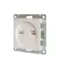 Розетка компьютерная+телефонная UNIVersal серия Афина, с/у, 1А, RJ45, RJ12, жемчуг (еврослот), механизм