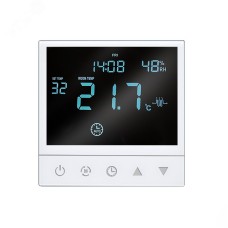Термостат для теплого пола от +5 до +40 UNIVersal серия Афина белый (еврослот)