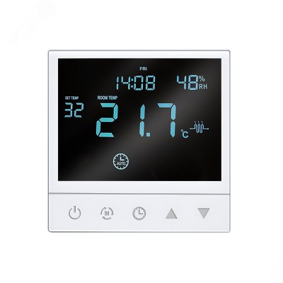 Термостат для теплого пола от +5 до +40 UNIVersal серия Афина белый (еврослот)