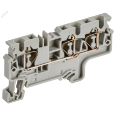 ARMAFIX Клемма пружинная CX4-3 4мм2 трехконтактная серая IEK