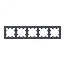 Рамка 5-местная графит.  пластик Эпика EKF