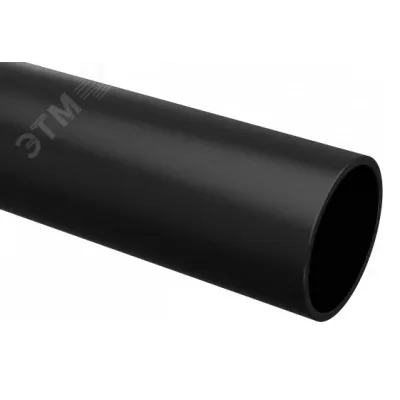 Труба гладкая ПВХ жесткая d16 мм (2 м) (50 м/уп) черная -Plast