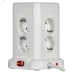 DOMINIC Удлинитель У08K 8 мест 2P+PE 1,5м 3х1,0мм2 16А/250В USB A+C 20Вт белый IEK