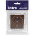 Розетка Intro Accent 6-202-10 2P+E Schuko, 16А-250В, IP20, СУ, венге