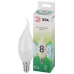 Лампа светодиодная ЭРА GREEN LINE LED BXS-8W-840-E14 GL E14 8 Вт свеча на ветру яркий белый свет