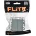 FLITE Выключатель 2-клавишный 10А ВС12-1-0-ФлС серый IEK