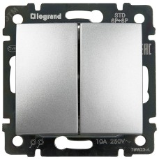 Кнопка перекл. пром 2клав АЛМ VLN