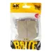 BRITE Выключатель двухклавишный с индикацией 10А ВС10-2-1-БрШ шампань