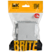 BRITE Выключатель одноклавишный с индикацией 10А ВС10-1-1-БрА алюминий