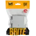 BRITE Выключатель одноклавишный с индикацией 10А ВС10-1-1-БрА алюминий