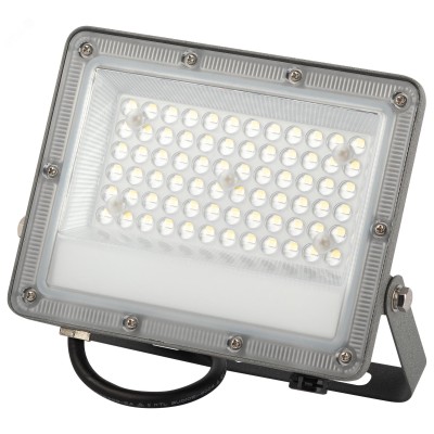 Прожектор светодиодный ДО-50Вт 5000Лм 6500K IP65 90 град. LPR-063-0-65K-050 серия PRO