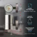 WL15 Подсветка ЭРА Декоративная подсветка GU10 MAX35W IP54 хром (20/560)