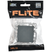 FLITE Выключатель 1-клавишный 10А ВС11-1-0-ФлМА мокрый асфальт IEK
