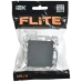 FLITE Выключатель 1-клавишный 10А ВС11-1-0-ФлМА мокрый асфальт IEK