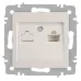 Розетка Intro Accent 6-303-06 информационная RJ45, IP20, СУ, перламутр Розетка Intro Accent 6-303-06 информационная RJ45, IP20, СУ, перламутр