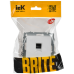 BRITE Розетка компьютерная RJ45 кат.6 РК11-БрАБ арктический белый IEK