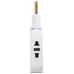 Разветвитель электрический ЭРА SPF-2-FL-USB поворотный на 2 розетки + 2USB 10А белый