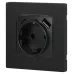 Розетка ЭРА Серия 12 12-4108-12 2P+E 16A-250В со шторками с USB type-A+C 5В-3А графит