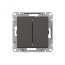 Механизм выключателя. двухклавишный. кнопочный. мокко Эпика EKF