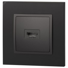 14-3114-05 ЭРА Розетка HDMI, IP20, Эра Elegance, антрацит (10/100/3200)