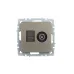 BRITE Розетка двойная TV+RJ45 кат.5E РТВ/РК12-БрШ шампань