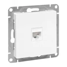 Эпика Механизм розетки RJ45 (cat5) белый EKF