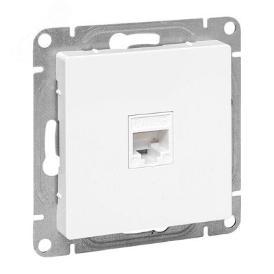 Эпика Механизм розетки RJ45 (cat5) белый EKF