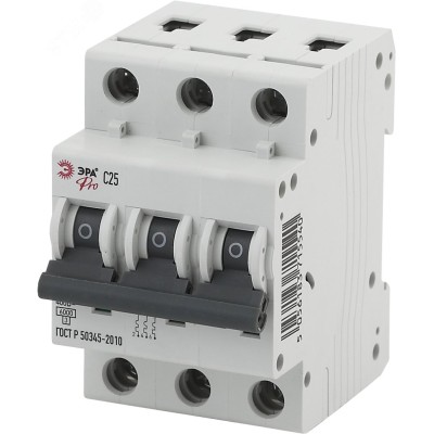 Автоматический выключатель ЭРА PRO NO-902-187 ВА47-63 3P 6А кривая C 6кА