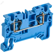 ARMAFIX Клемма пружинная CX4 BU 4мм2 проходная синяя IEK