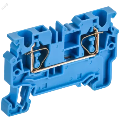 ARMAFIX Клемма пружинная CX4 BU 4мм2 проходная синяя IEK