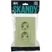 SKANDY Розетка 2-местная без заземления без защитных шторок 10А в сборе SK-R10G мятный IEK