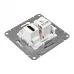 Механизм розетки HDMI+RJ45 (cat5), белый Эпика EKF