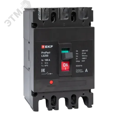 LS250 25кА 3P 100А ProPact EKF