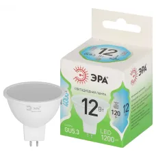Лампа светодиодная ЭРА GREEN LINE LED MR16-12W-840-GU5.3 GL GU5.3 12 Вт софит яркий белый свет