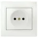 Розетка Intro Plano 1-201-06 без заземления 2P, 16А-250В, IP20, СУ, перламутр