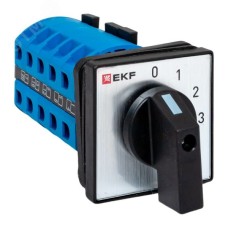 Переключатель кулачковый ПК-1-102 25А 2P 0-1-2-3 IP65 EKF