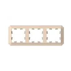 ATLASDESIGN ANTIQUE 3-постовая рамка, универсальная, ПЕСОЧНЫЙ