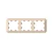 ATLASDESIGN ANTIQUE 3-постовая рамка, универсальная, ПЕСОЧНЫЙ