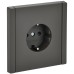 FORTE&PIANO Розетка 1-местная с заземлением с защитными шторками безвинтовое крепление 16А FP313 серый IEK FORTE&PIANO Розетка 1-местная с заземлением с защитными шторками безвинтовое крепление 16А FP313 серый IEK