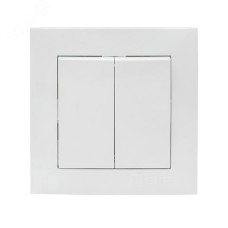 Валенсия выключатель 2-кл. 10А белый