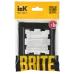 BRITE Рамка 1 пост РУ-1-БрЧ черный