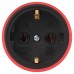 Розетка ЭРА RX11-R-IP44 каучуковая c заземлением 16А IP44 прямая красная