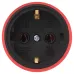 Розетка ЭРА RX11-R-IP44 каучуковая c заземлением 16А IP44 прямая красная