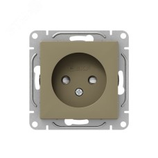 Механизм розетки  16А  без заземления  со шторками  шампань Эпика EKF