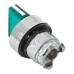 Исполнительный механизм переключателя SB4 зеленый на 2 положения возвратный без фиксации, с подсветкой с короткой ручкой IP65