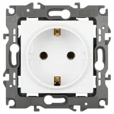 Розетка ЭРА Серия 12 12-2101-01М 2P+E Schuko, 16А-250В, белый матовый