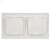 BRITE Комплект 1-местная с заземлением с защитными шторками и крышкой 16А IP44 2 штуки в сборе с двойной рамкой РСбш10-3-44-БрБ белый